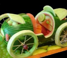 El mukimono o arte de tallar frutas y verduras