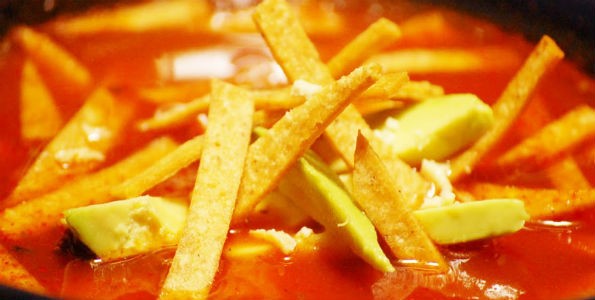 Receta de sopa azteca